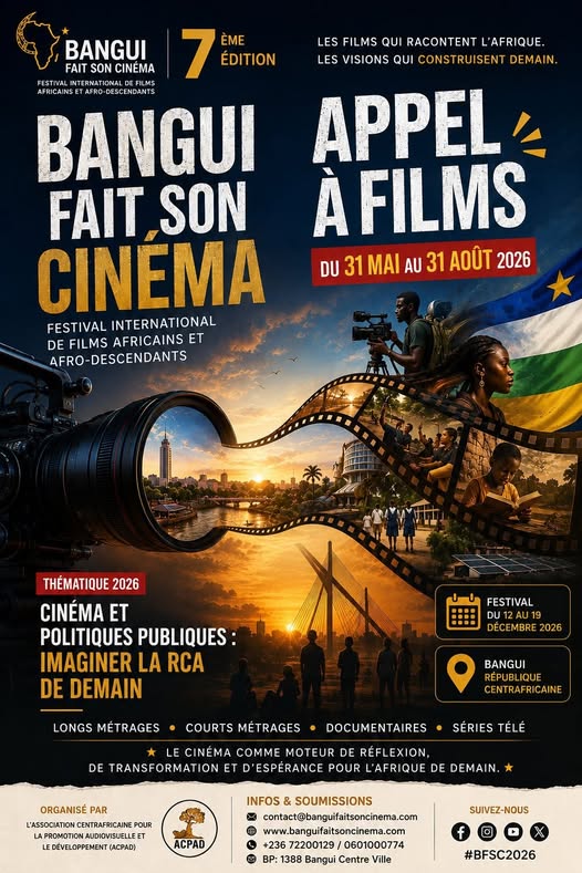 Appel à Films 2026 du Festival Bangui Fait Son Cinéma